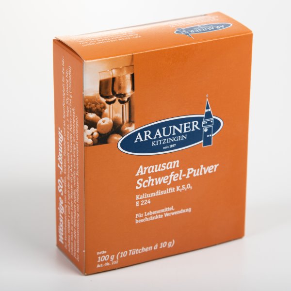 Kaliumdisulfit 10 x 10 g Schwefel-Pulver - 1